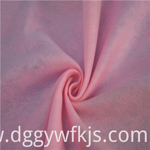 Pink needle punched cotton